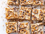 7 Layer Bars with Peanut Butter and Pretzels