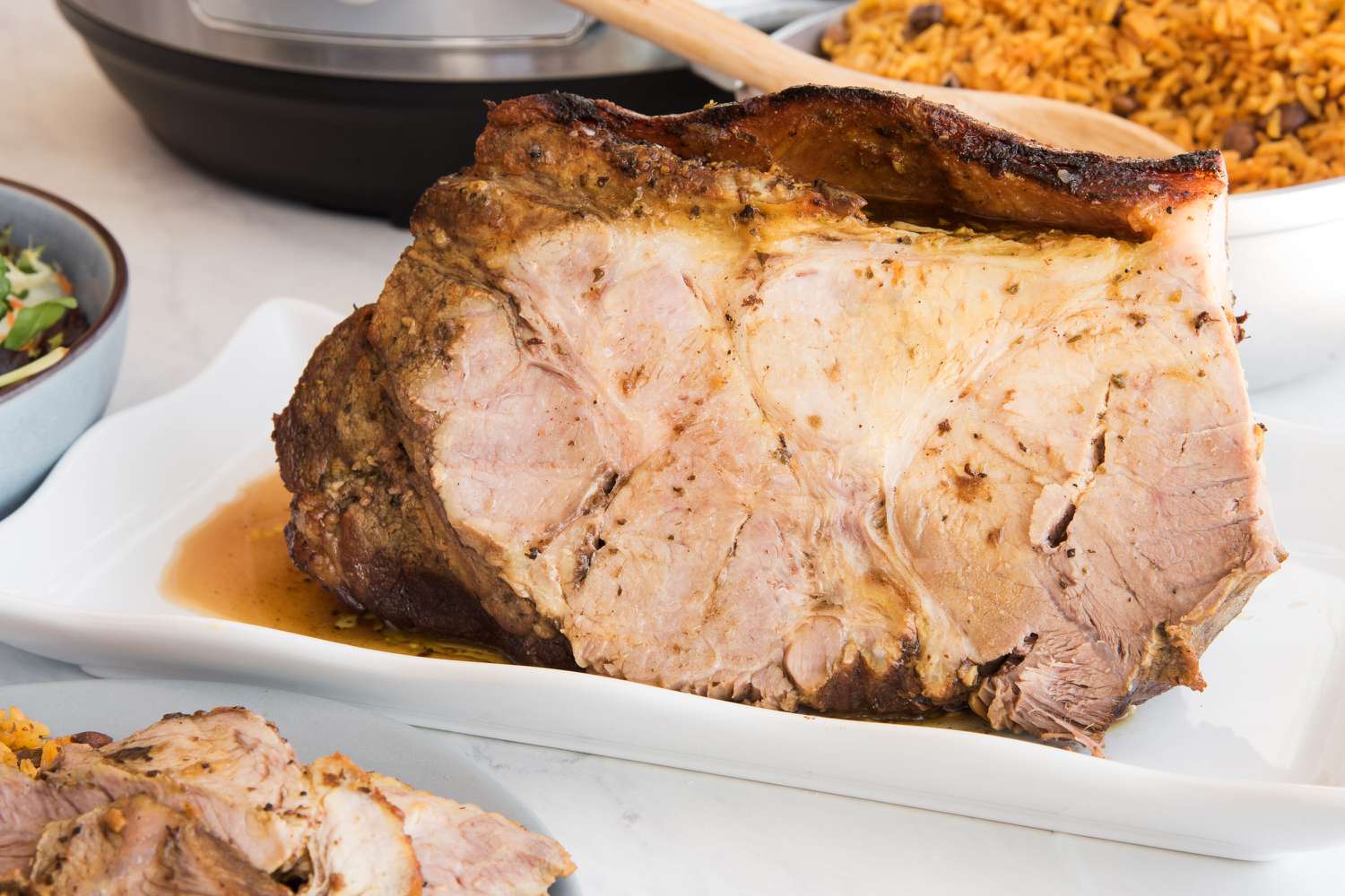 Instant Pot Pernil on a Platter