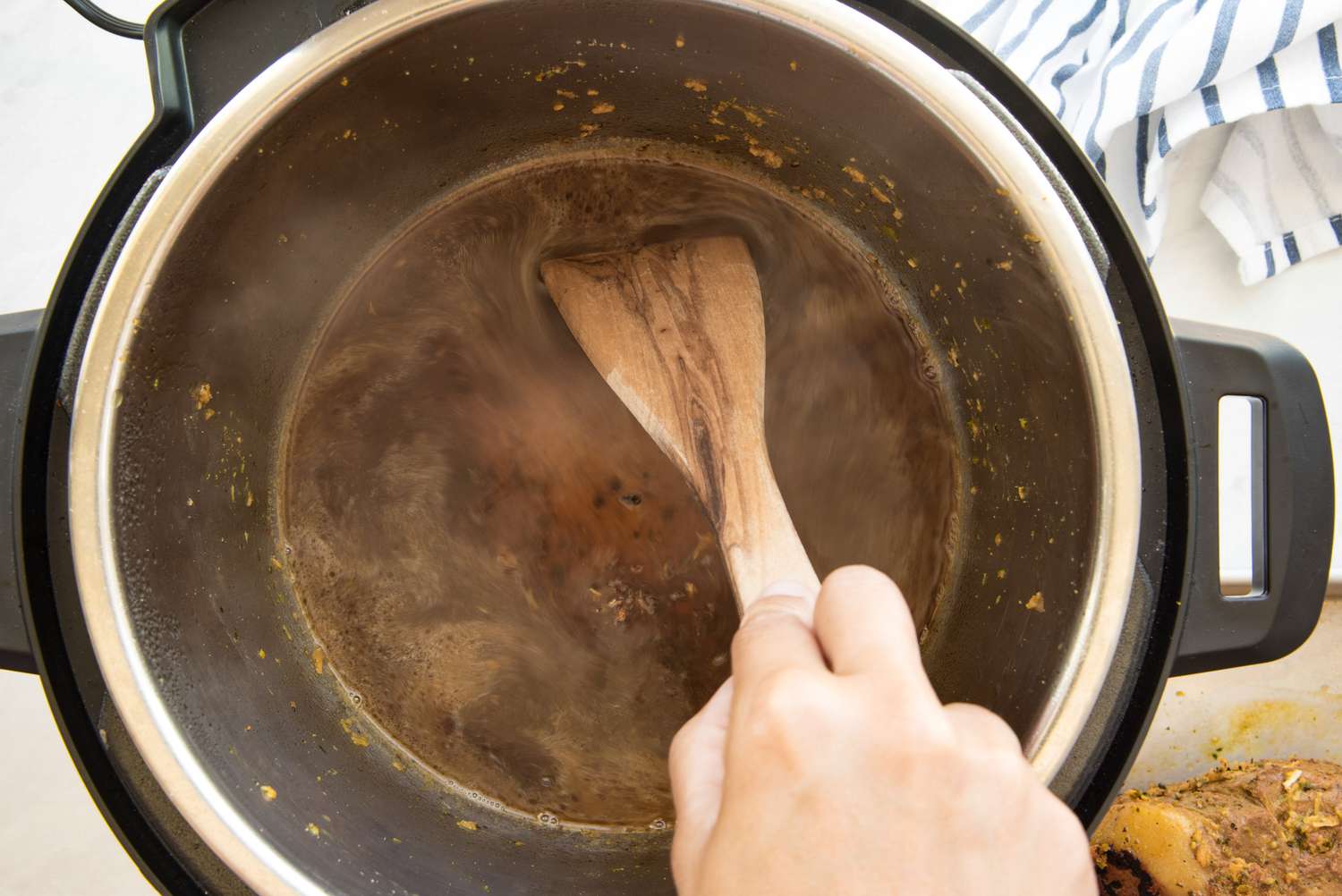 Instant Pot Deglazed with Citrus Juice Mixture