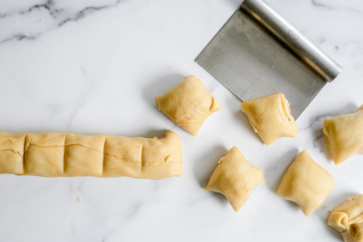 Potato Knishes Log Cut into Knish Pieces 