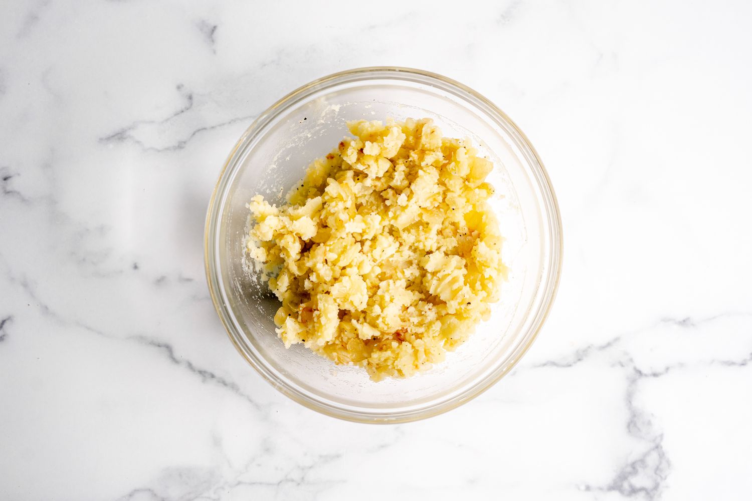 Mashed Potatoes in a Bowl for Knish Recipe