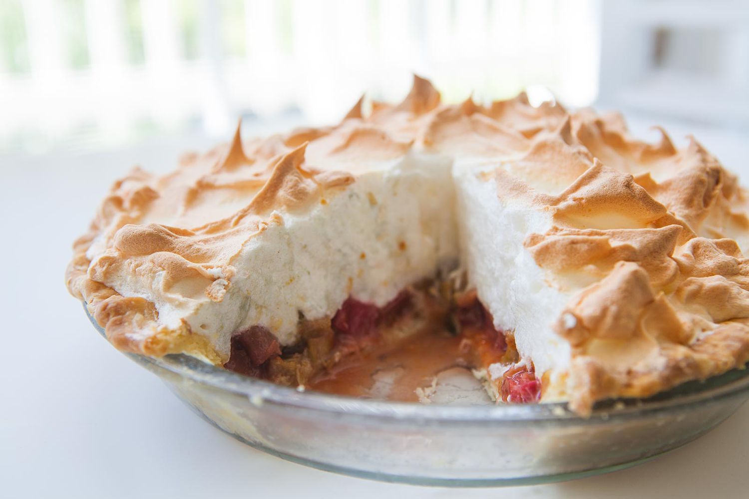 Meilleure tarte meringuée à la rhubarbe