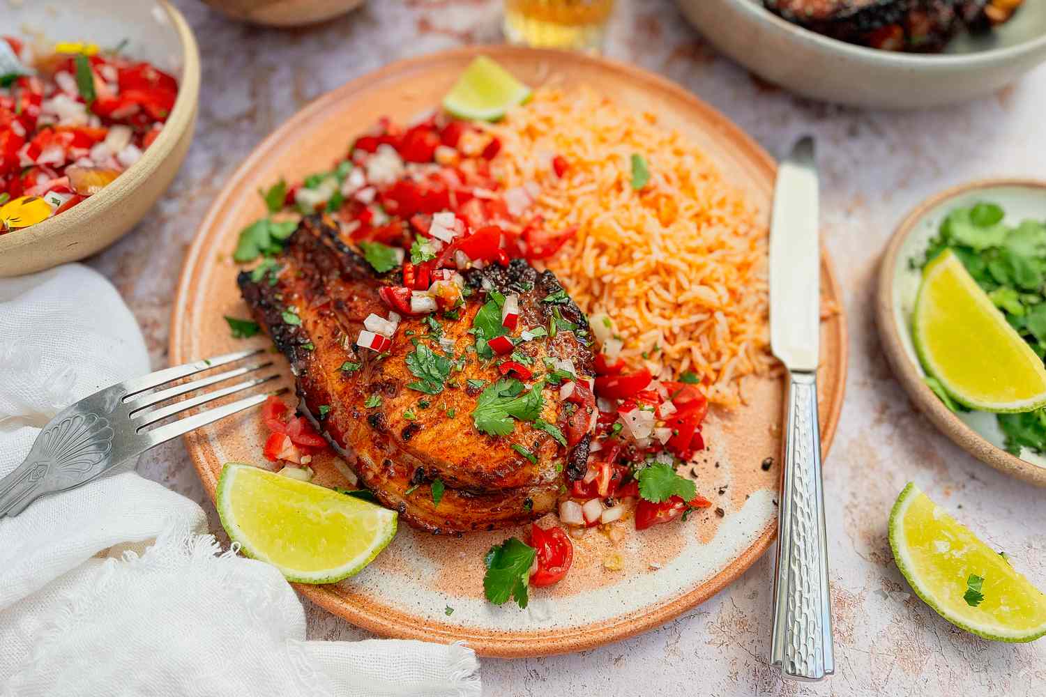 Côtelettes de Porc Grillées avec Pâte d'Adobo