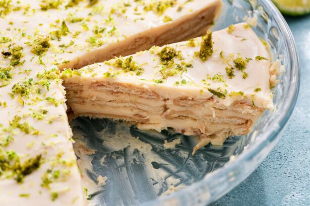 Tarte glacée au citron vert