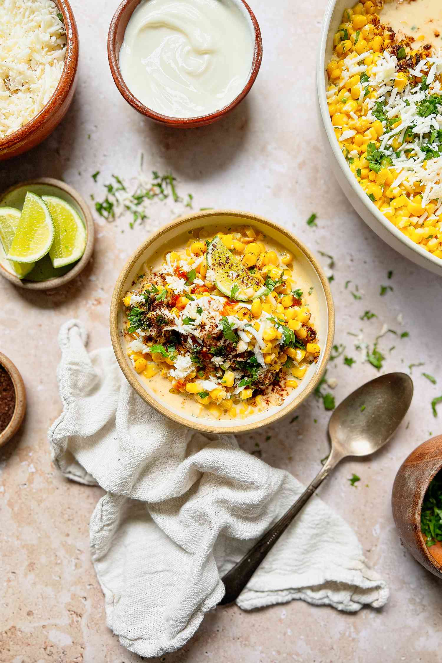 Esquites (Salade de maïs mexicaine tiède)