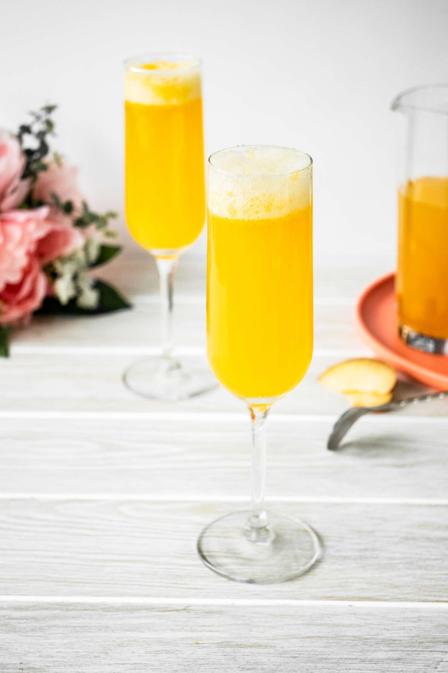 Cocktails Bellini à la Pêche