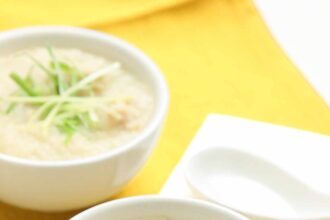 Congee de poulet (Jook)