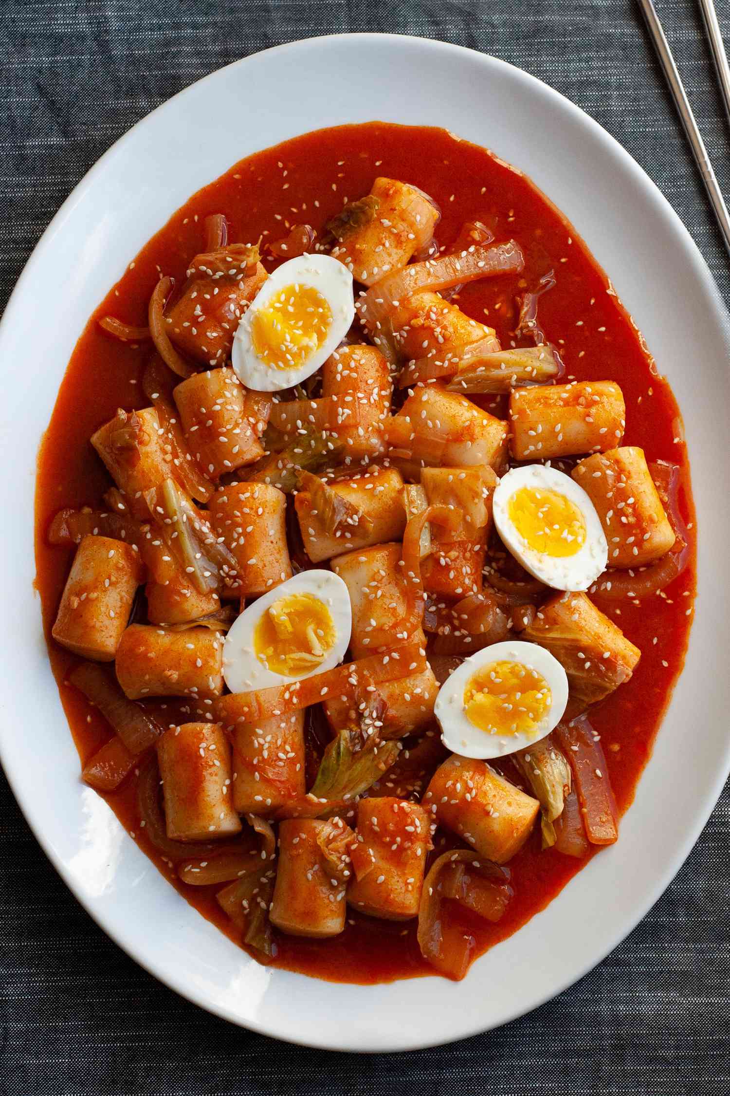 Tteokbokki (Gâteaux de Riz Coréens Épicés)