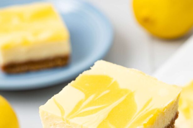 Barres de Cheesecake au Citron